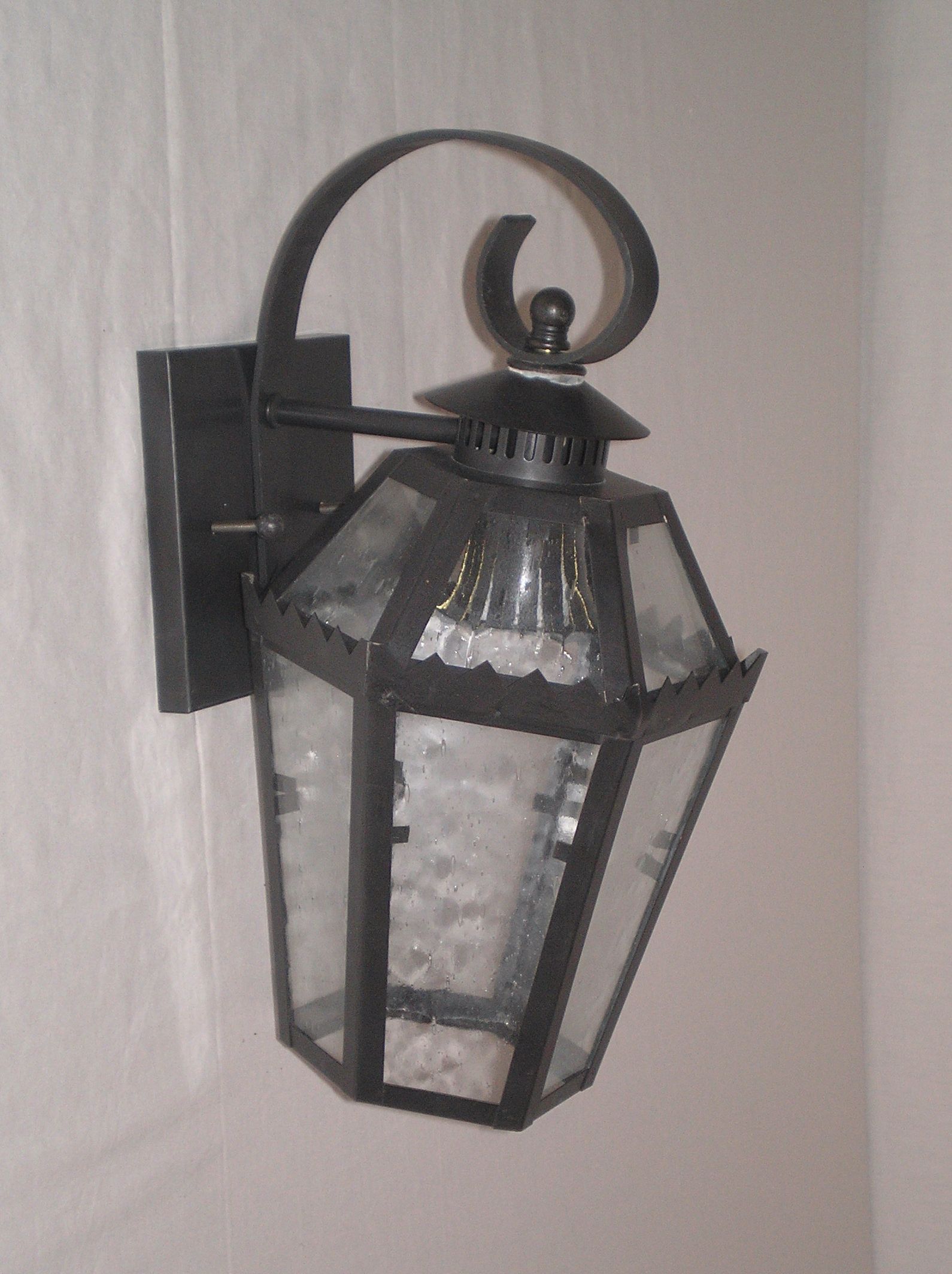 Bronze Finish Lantern 13" High Outdoor Wall Light