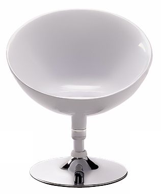 Soar Collection White Modern Chair