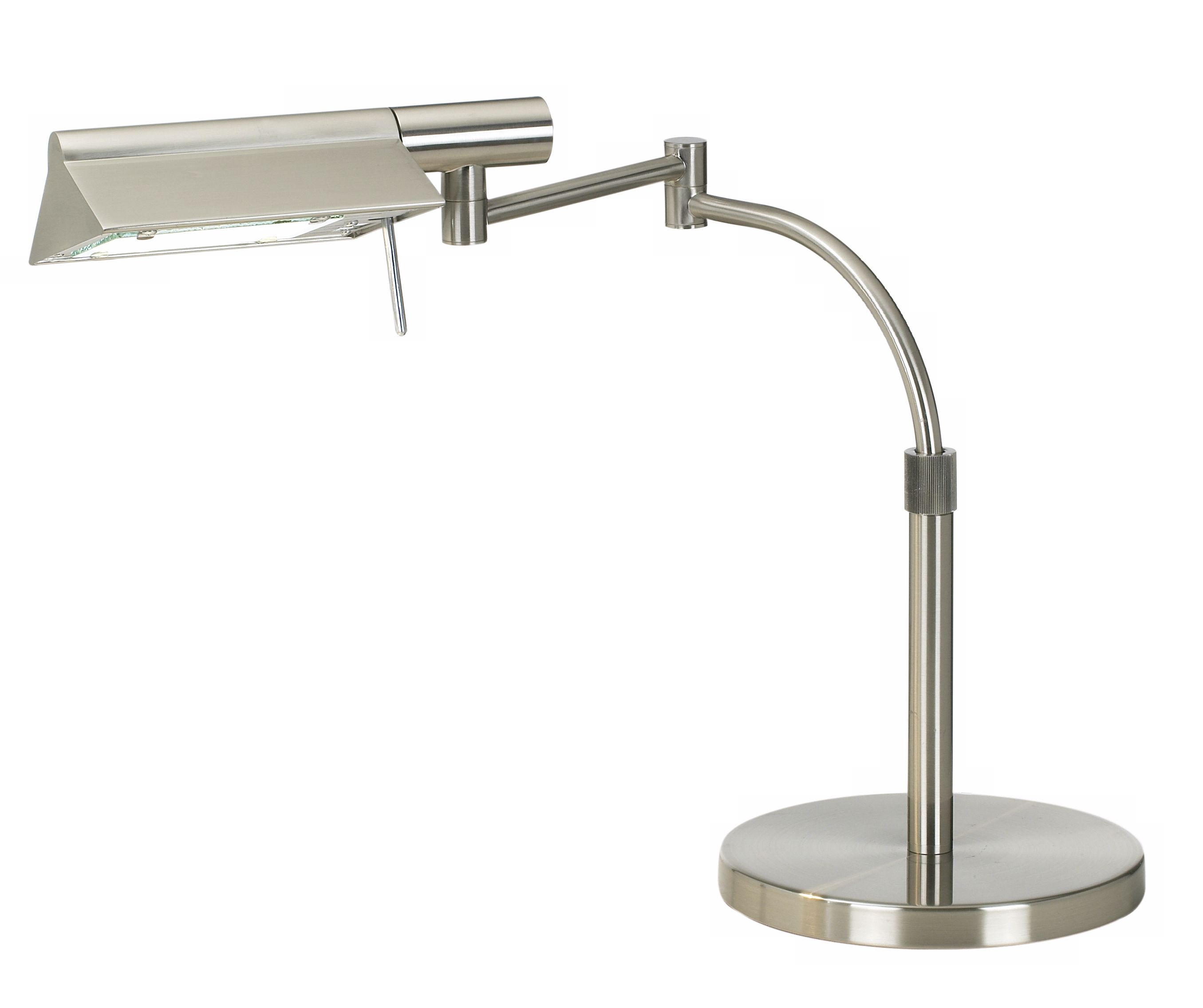 Robert Sonneman Satin Nickel Tent Pharmacy Desk Lamp