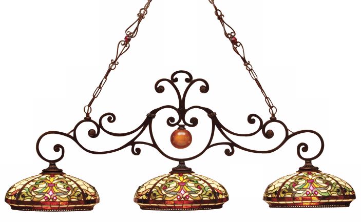 Dale Tiffany Three Light Island Chandelier