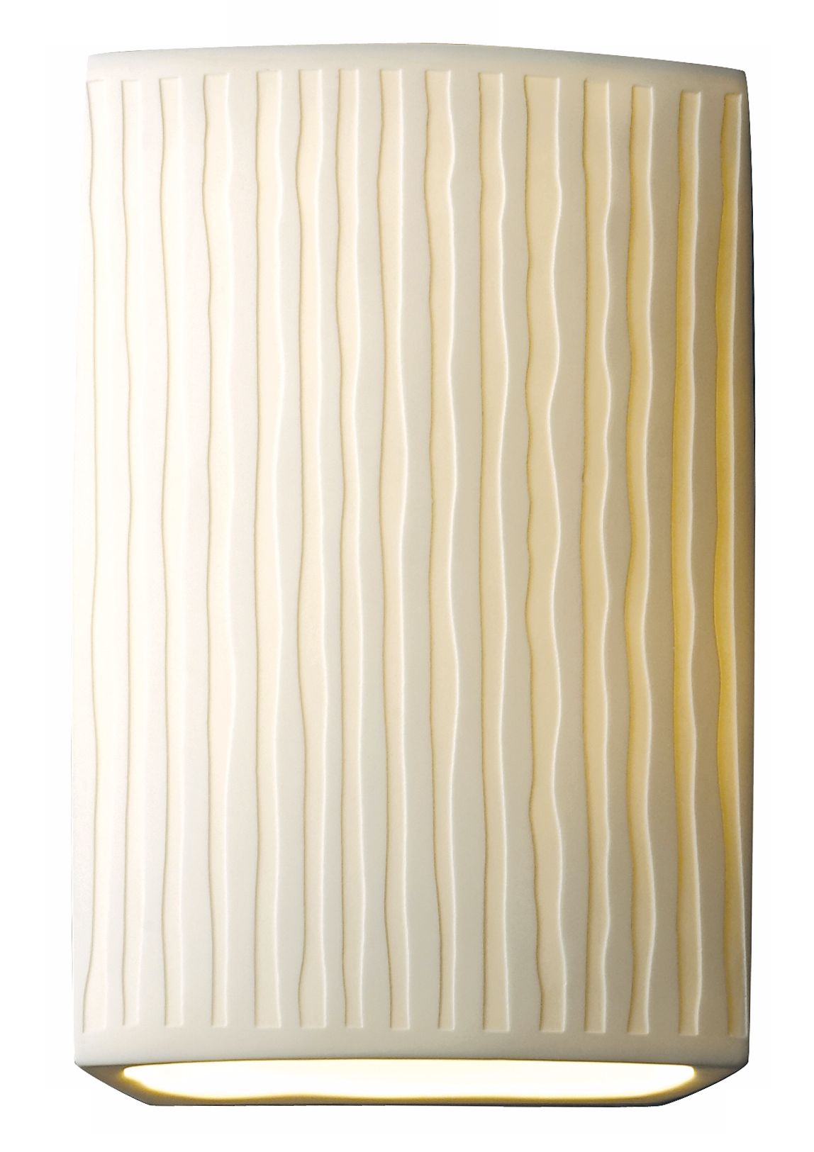 Large Rectangle Pleat 10 3/4" High Wall Sconce