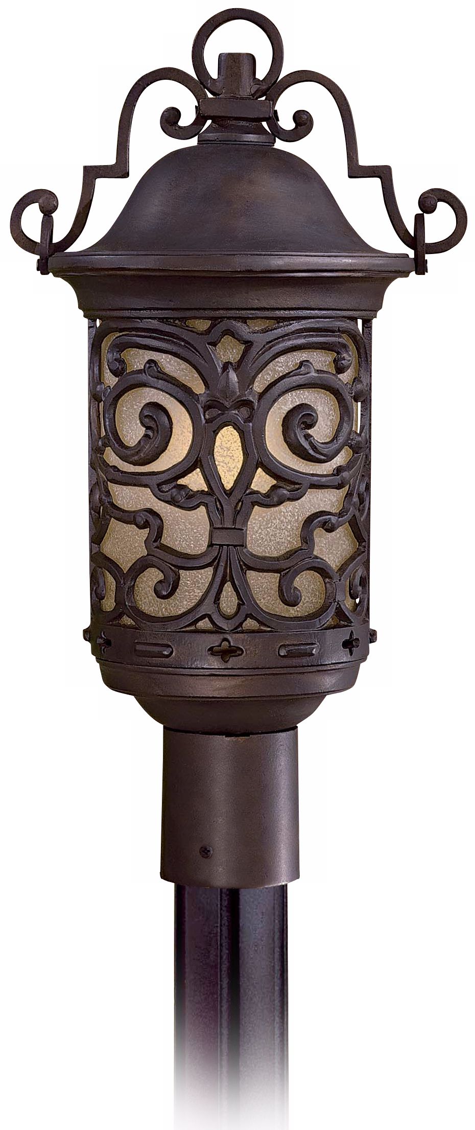 Chelesa Road 20" High Bronze Outdoor Post Mount Lantern