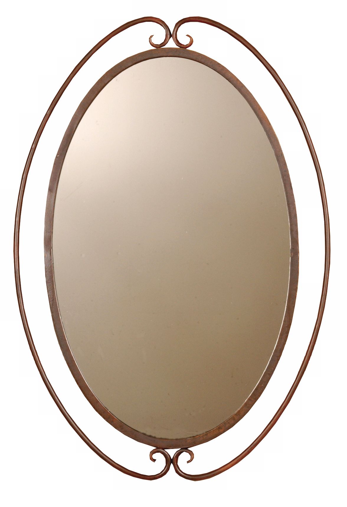Uttermost Kilmer Iron Scroll 39" High Wall Mirror