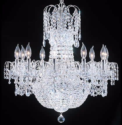 James R Moder 26 Wide Lunar Crystal Chandelier 08474