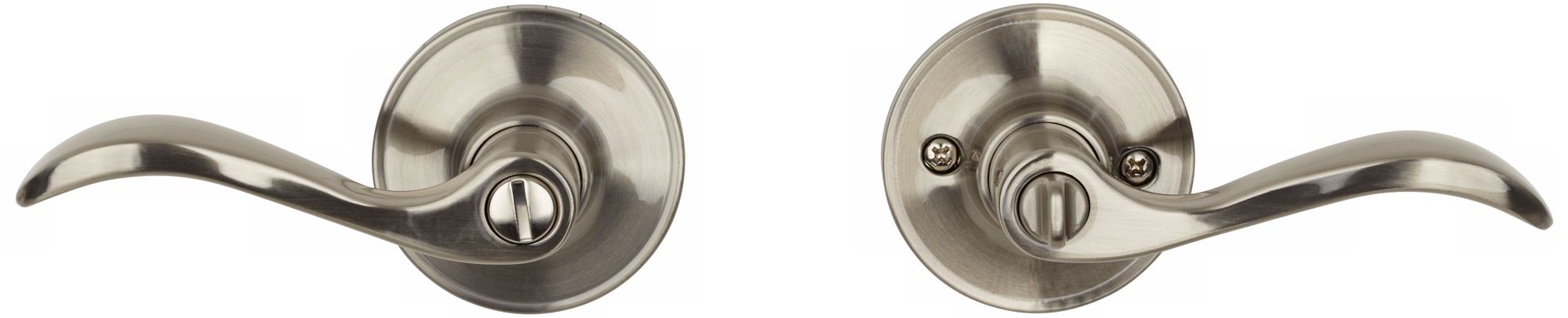 Schlage Seville Satin Nickel Privacy Door Levers Set