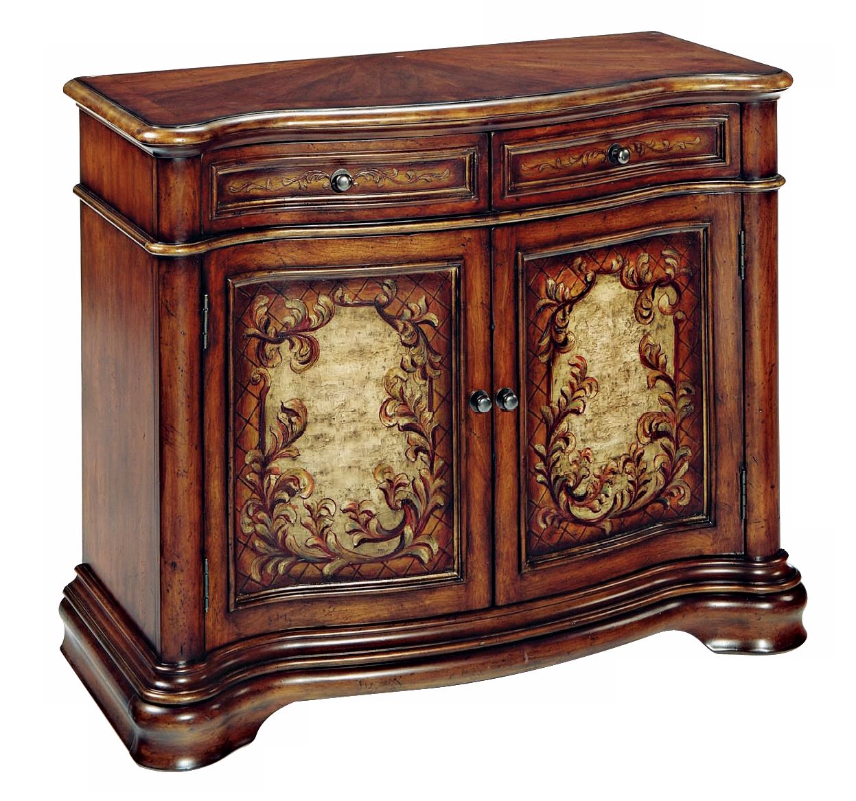 Birch Pecan Finish Entertainment Console