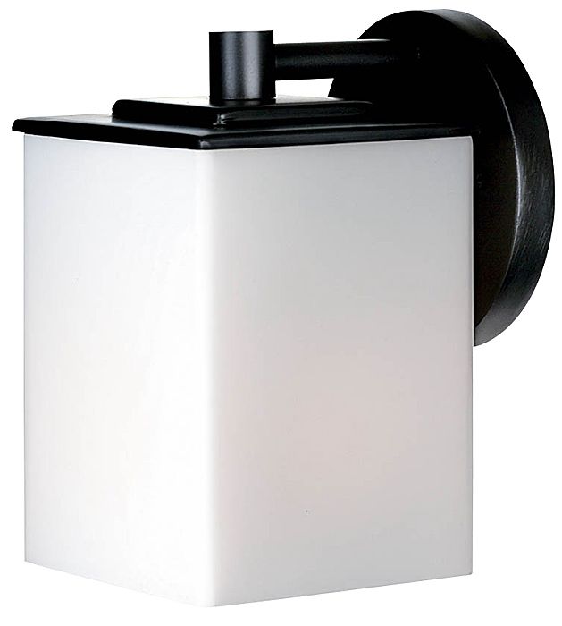 Forecast Midnight Collection 7" Square Black Outdoor Light