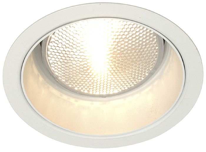 Lightolier 5" Line Voltage White Alzak Recessed Light Trim