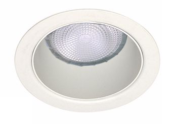 Lightolier 4" Line Voltage White Cone Recessed Light Trim