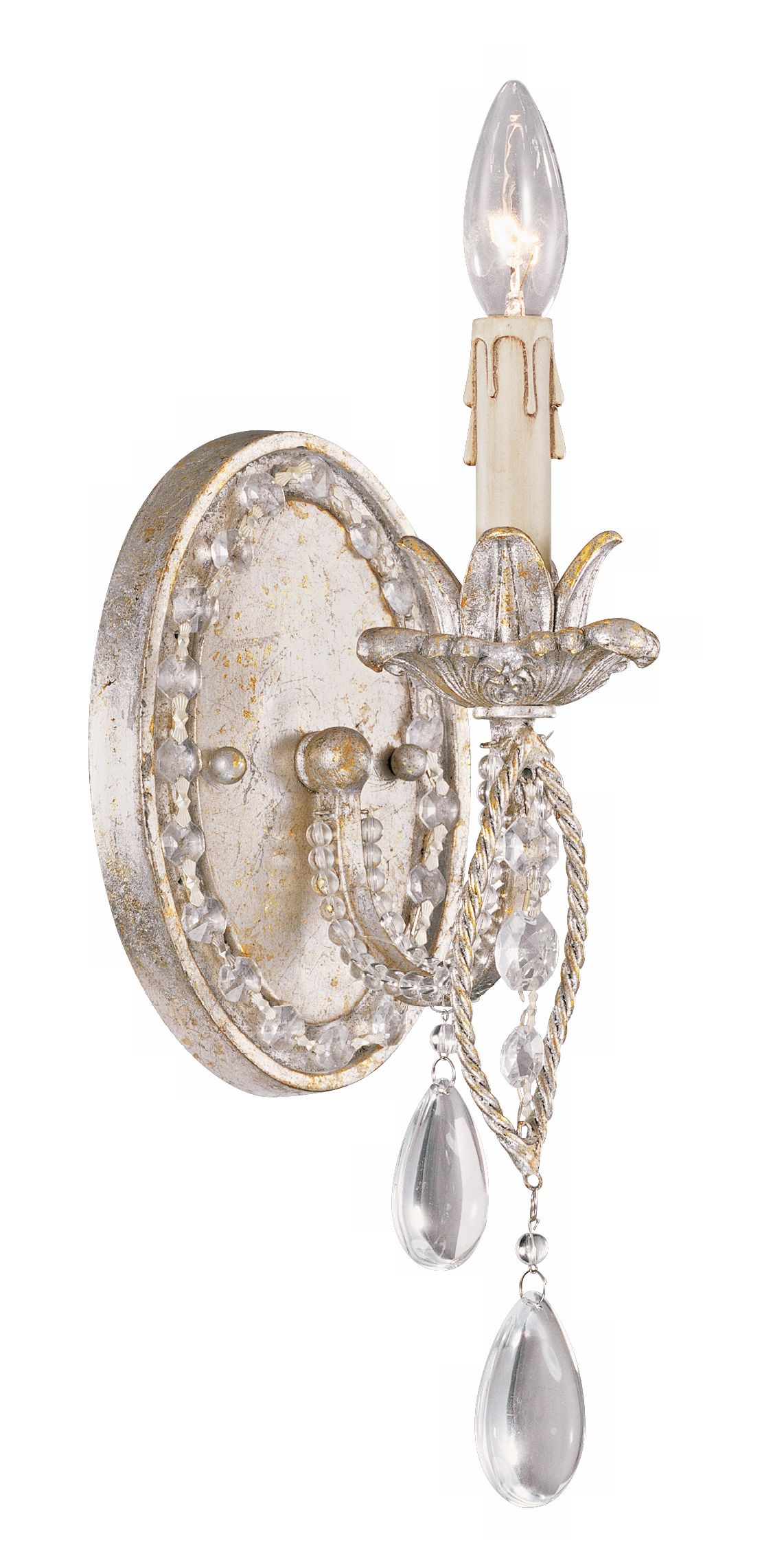 Silver and Gold Collection 11" High Wall Sconce