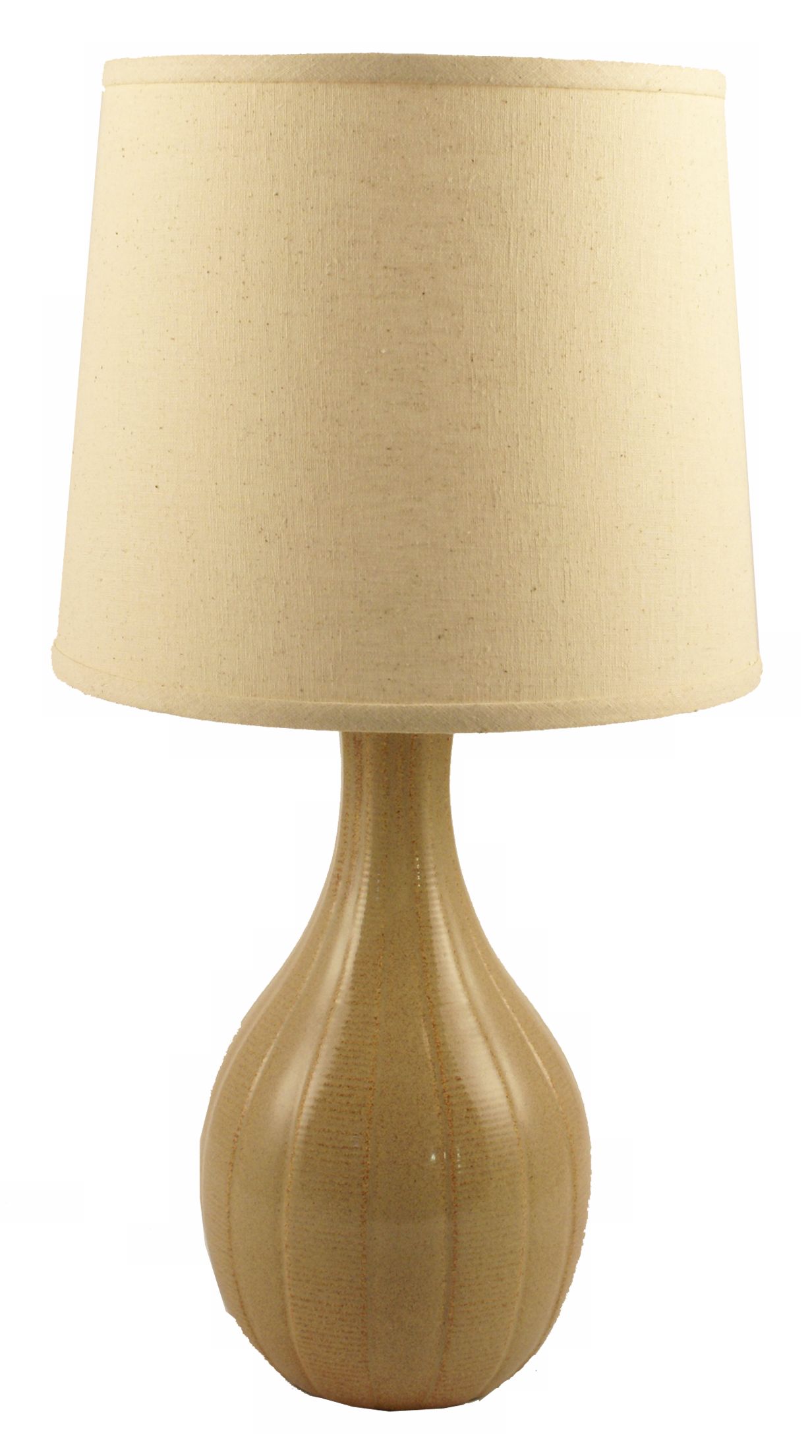 Haeger Potteries Butterscotch Gourd Ceramic Table Lamp