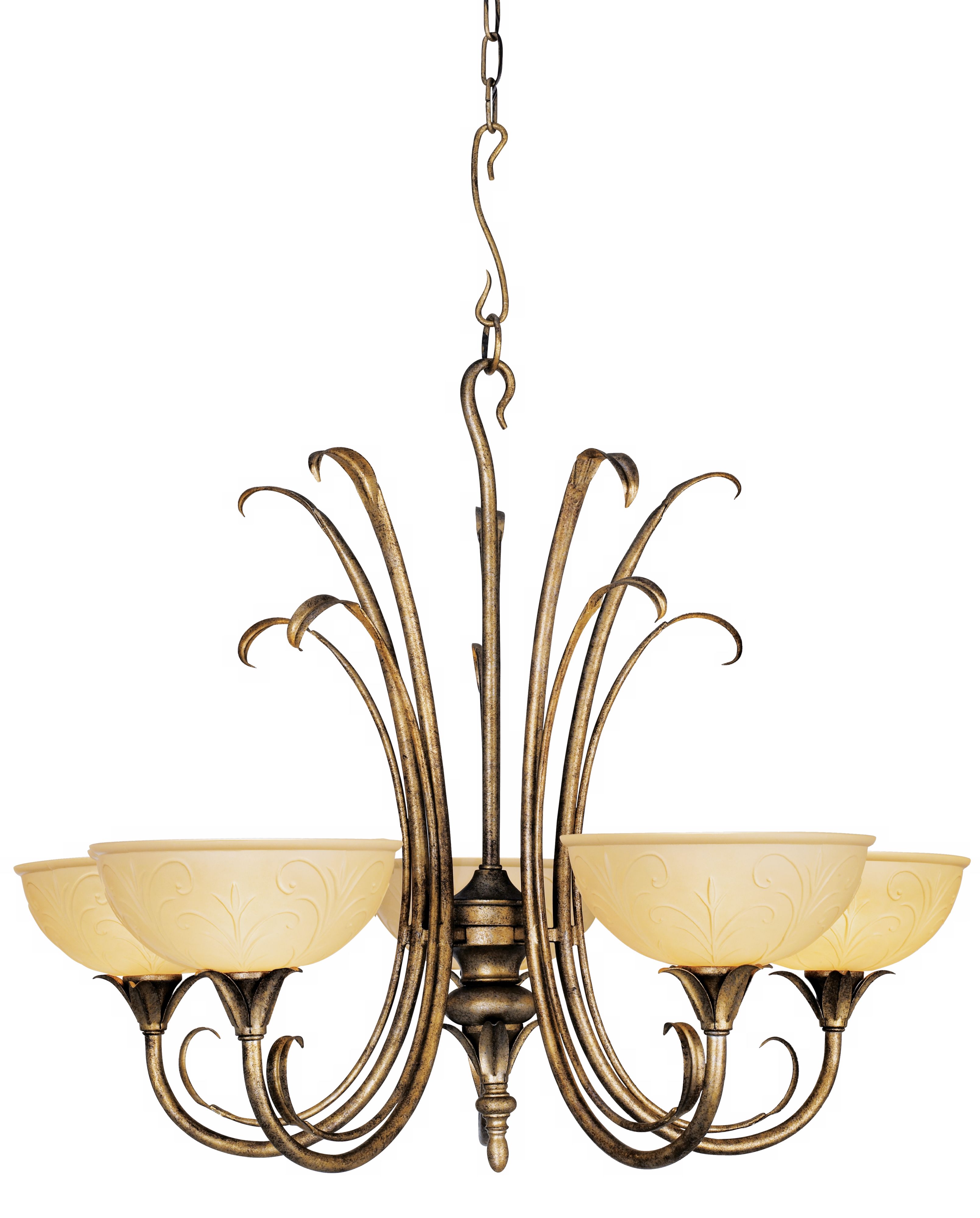 Hummingbird Silver 5-Light Chandelier