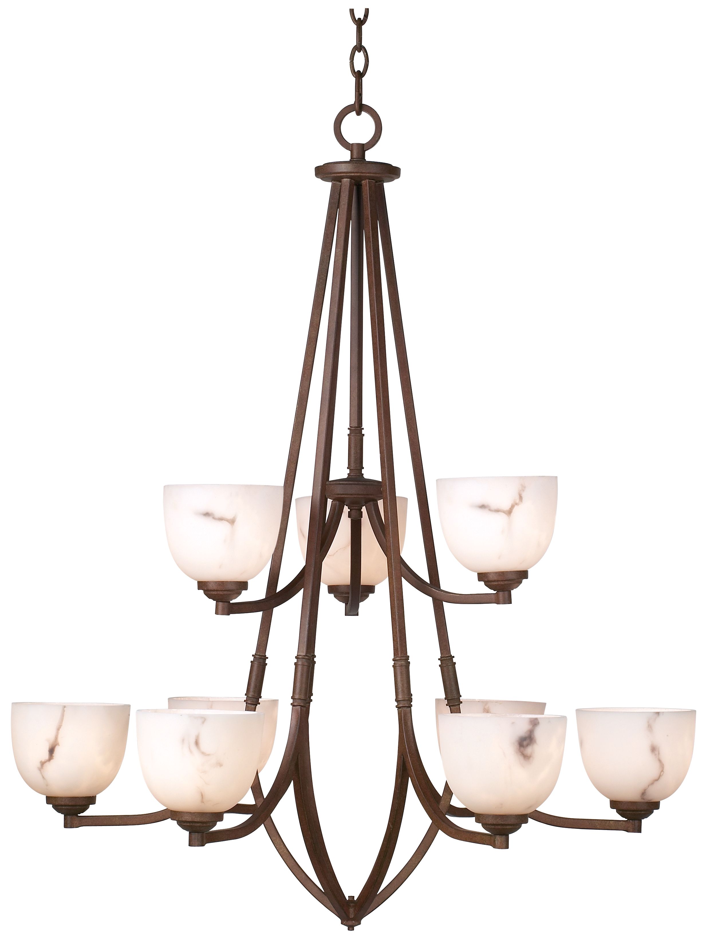 Calavera Collection 33" Wide Nine Light Chandelier