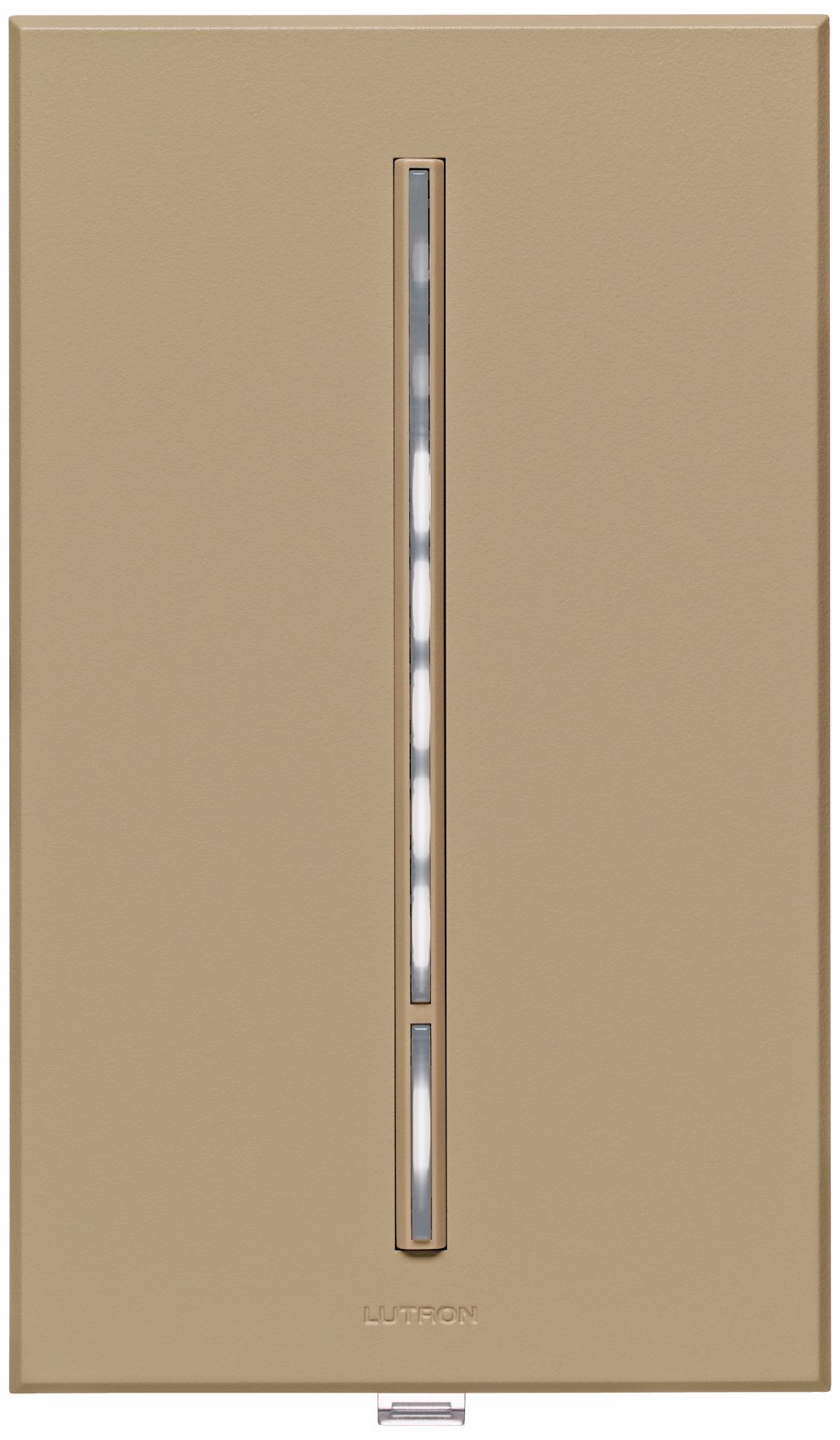Lutron Vierti 600 Watt White LED Multilocation Taupe Dimmer