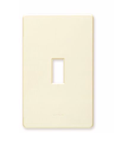 Lutron 1 Gang Screwless Light Almond Wall plate