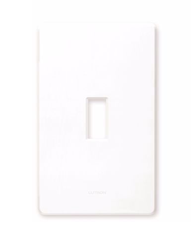 Lutron White Finish Screwless Gang Wall Switchplate