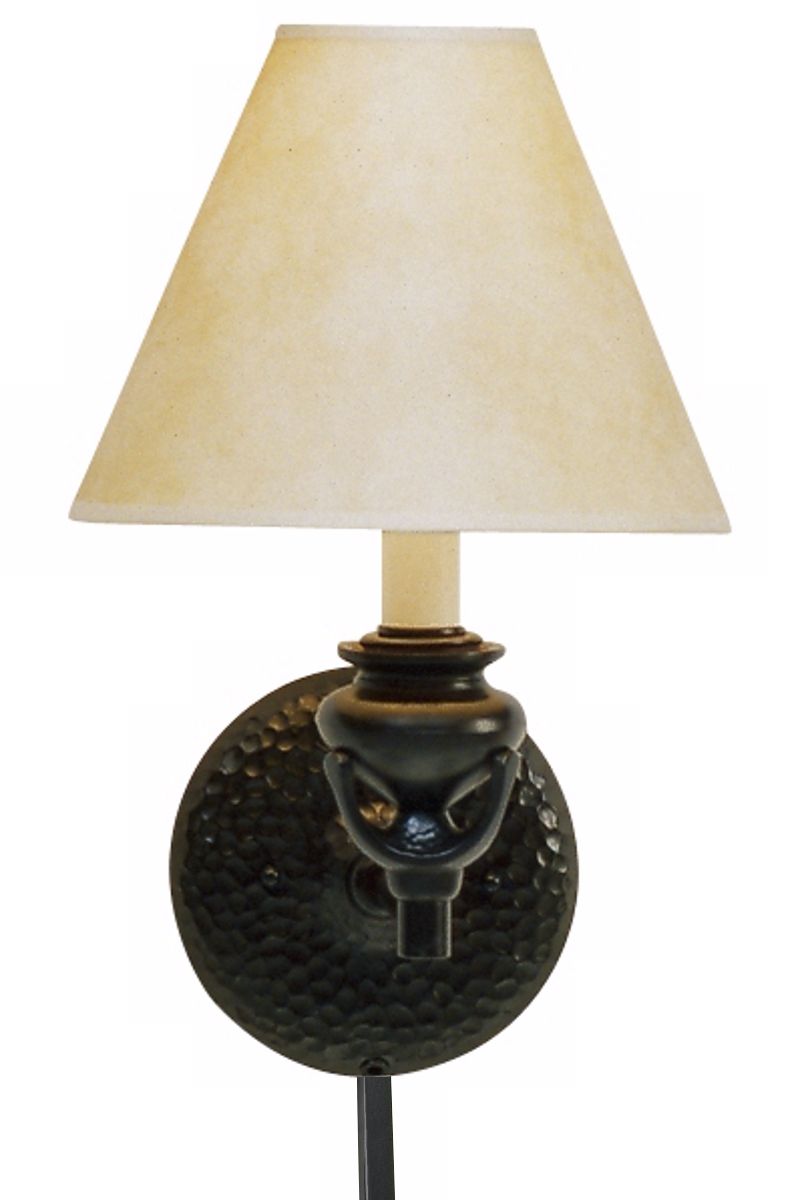 Robert Abbey Beaux Arts Plug-In Flax Shade Wall Light
