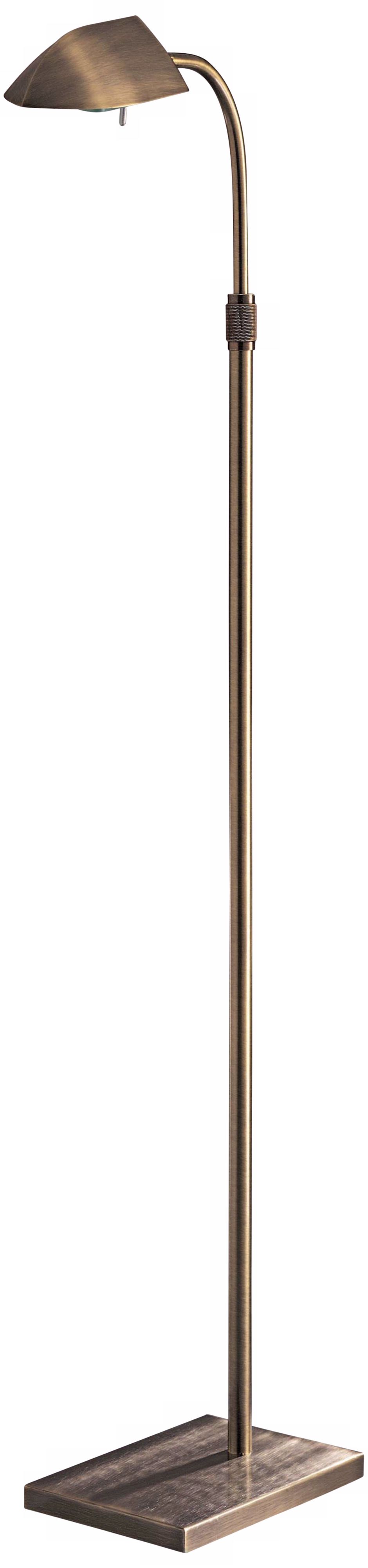 George Kovacs Antique Brass Adjustable Pharmacy Floor Lamp