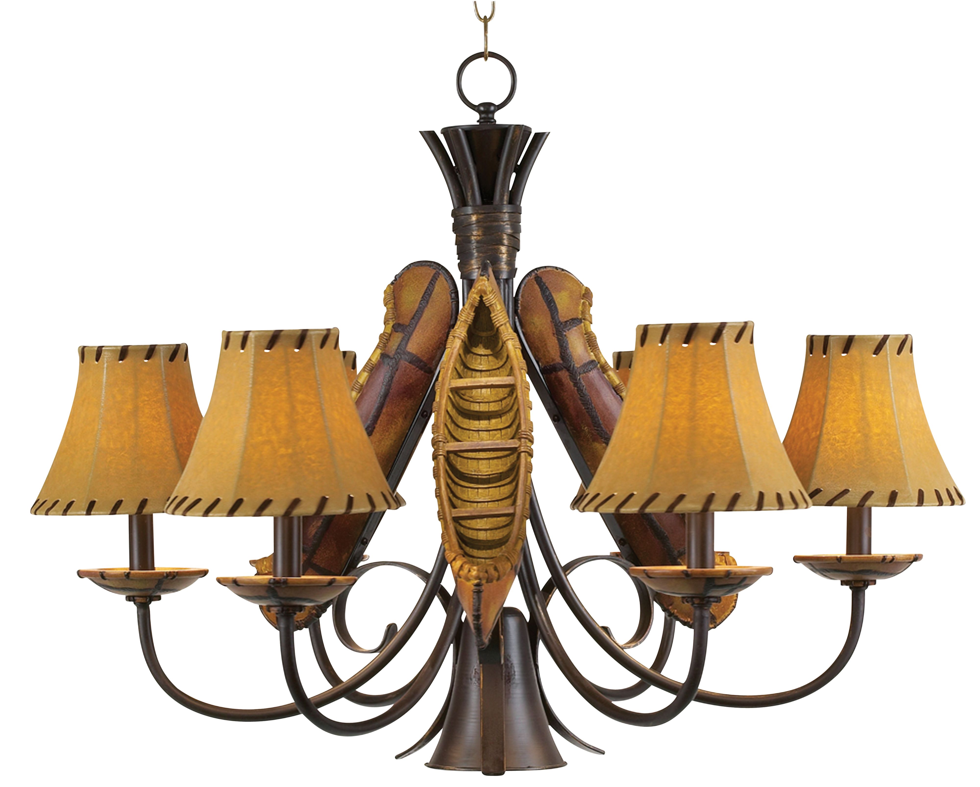 Grand Old River Candelabra Downlight Canoe Chandelier