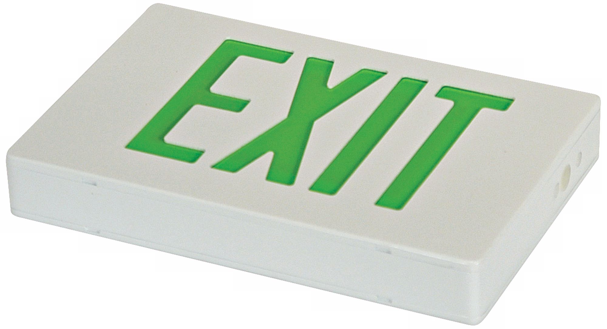 White Finish 13 1/4" Wide Exit Sign