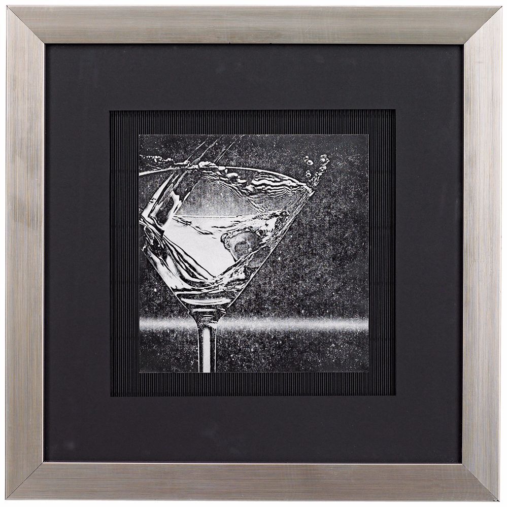 Martini Splash I 16 1/2" Square Wall Art