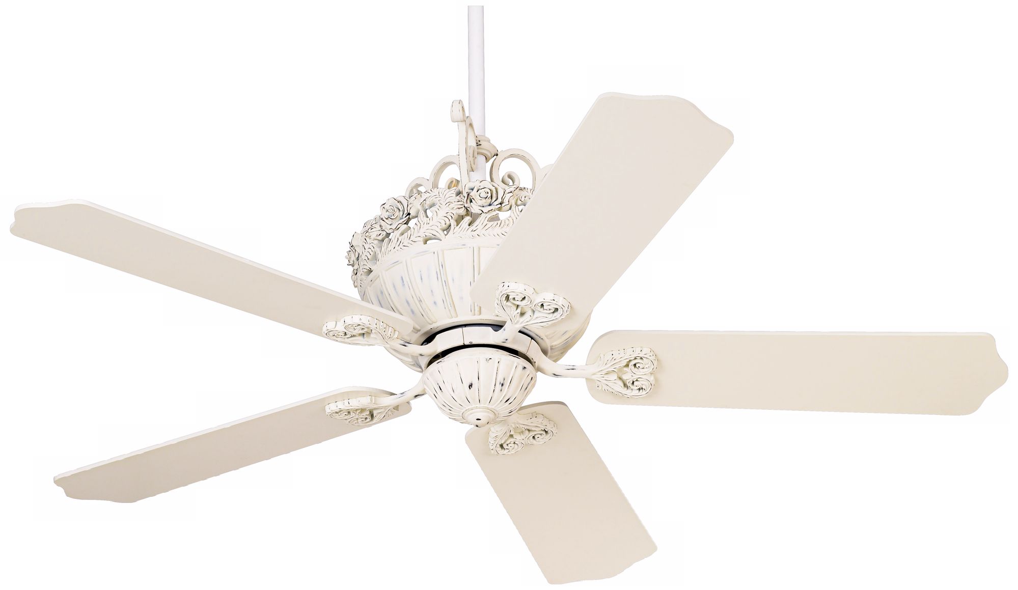 52" Casa Chic™ Antique White Ceiling Fan