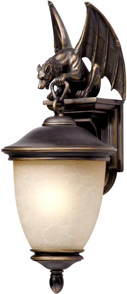 Energy Efficient 24" High Gargoyle Outdoor Wall Light