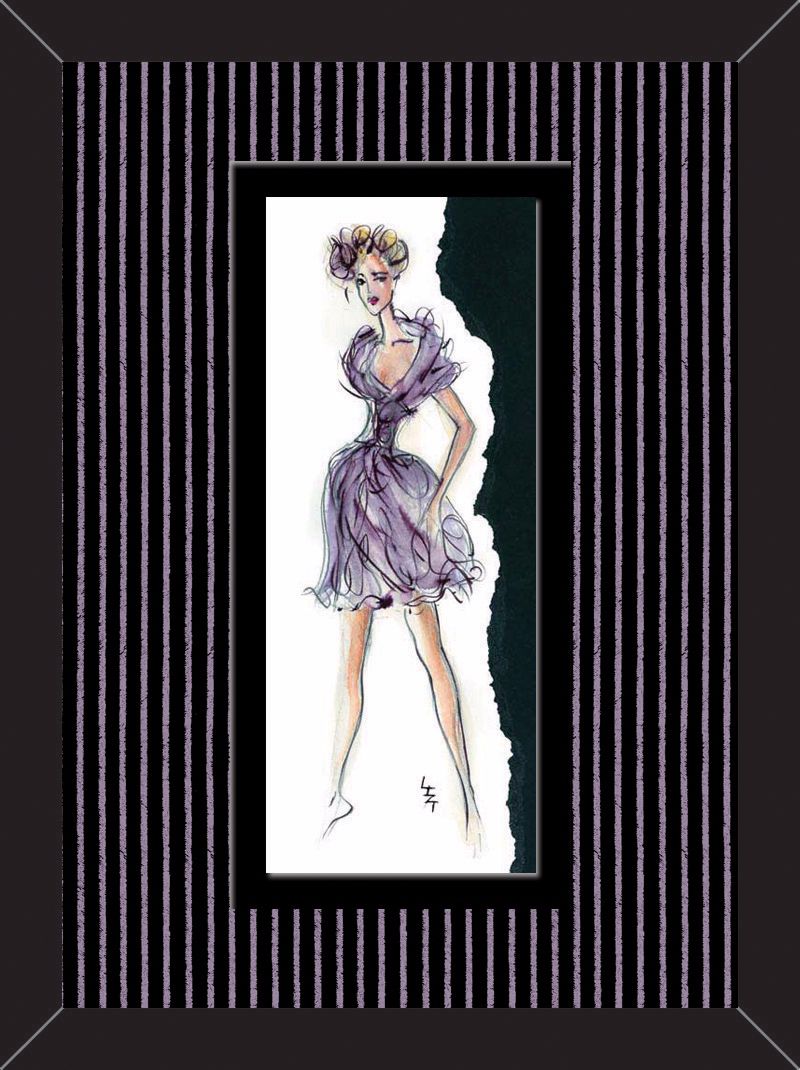 Purple & Pink Dancer B Wall Art