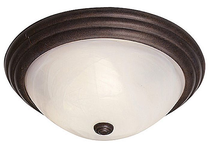 Traditional Bronze Finish 13" Wide Ceiling Light Fixture