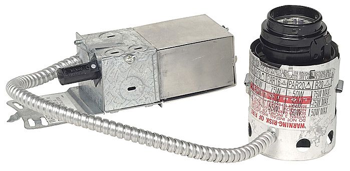 Lightolier 4" Low Voltage Non-IC Remodel Recessed Housing