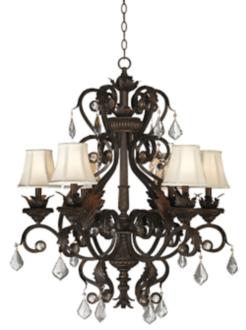 Kathy Ireland Ramas de Luces Bronze 30 Wide Chandelier 12798