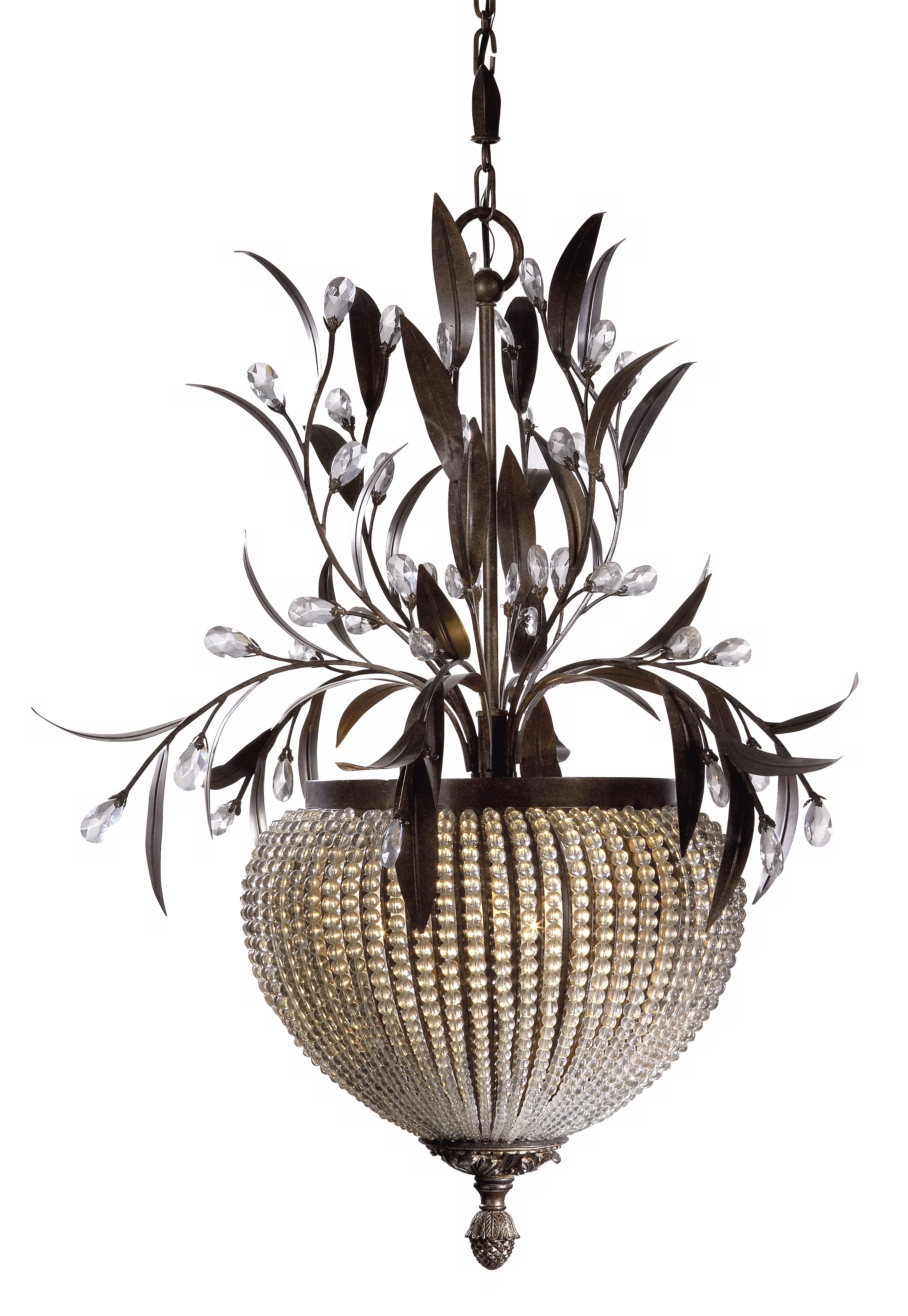 Cristal de Lisbon Collection Three Light Chandelier