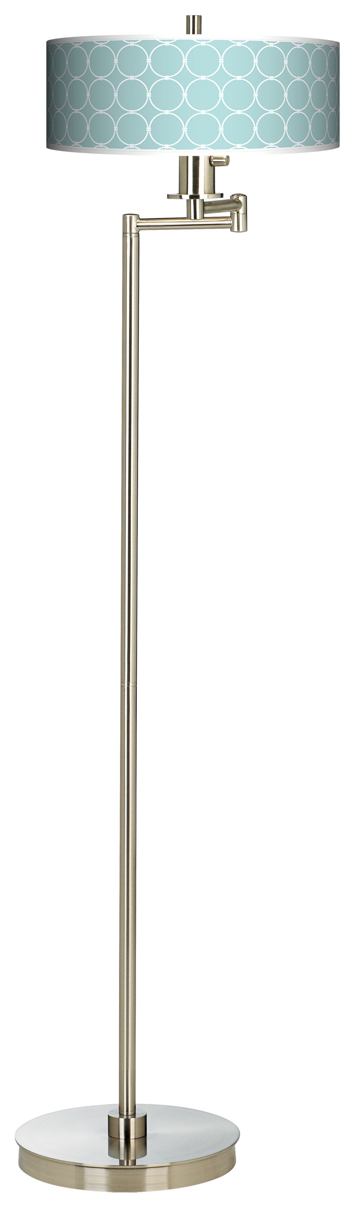 Aqua Interlace Energy Efficient Swing Arm Floor Lamp