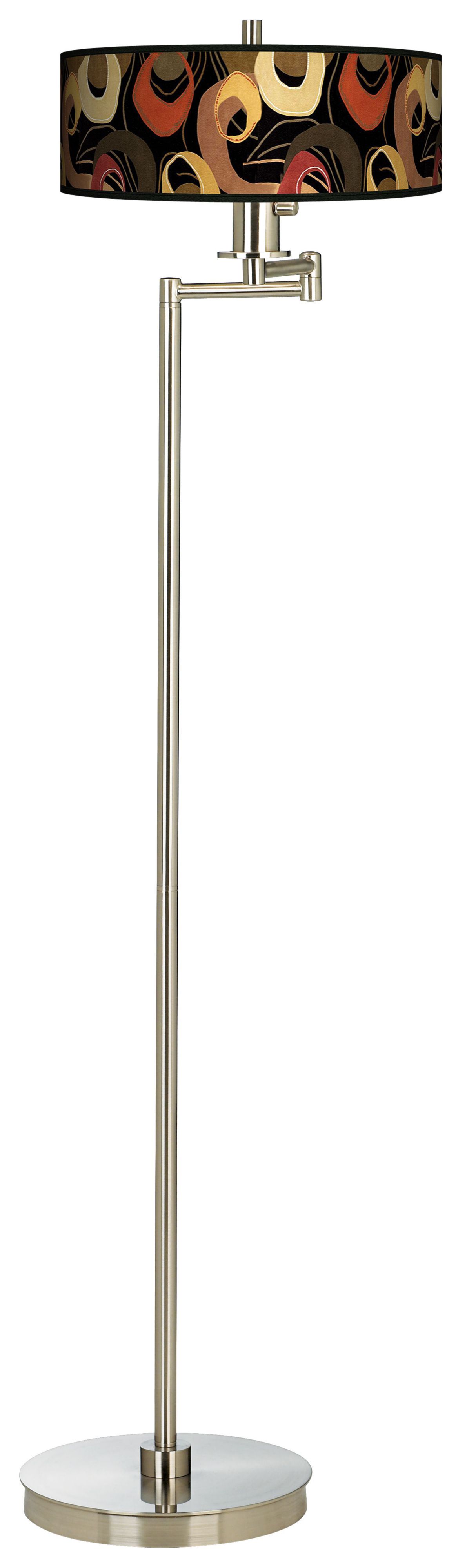 Rhythm Motif Energy Efficient Swing Arm Floor Lamp