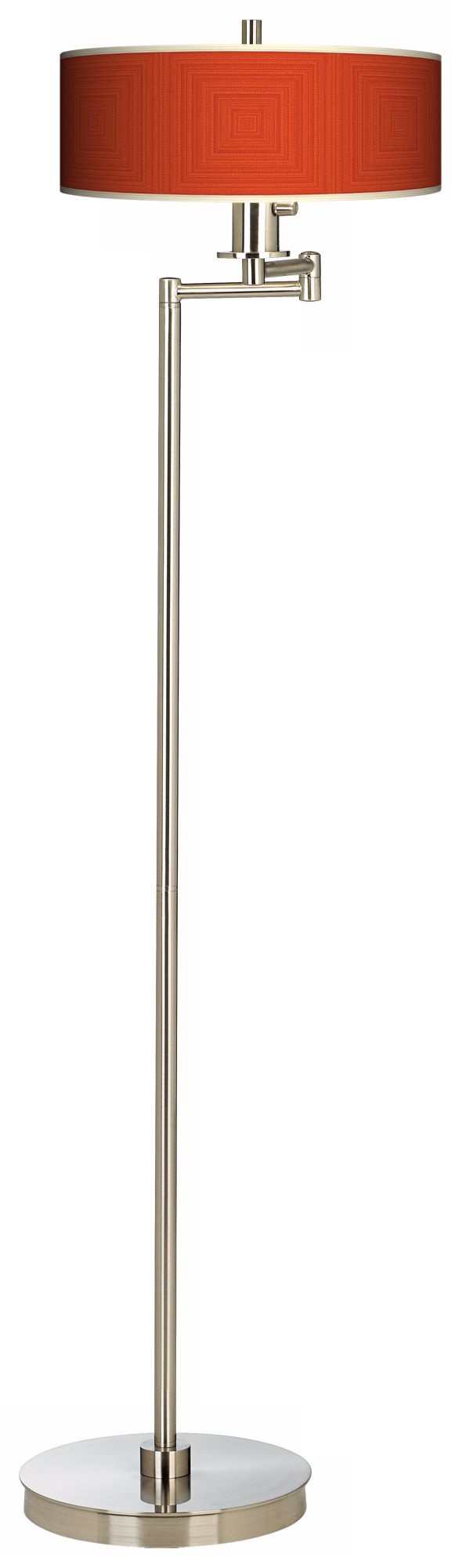 Stacy Garcia Crackled Square Coral Energy Efficient Floor Lamp