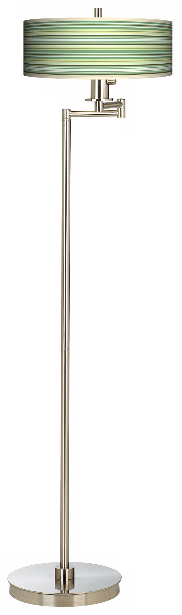 Lexington Stripe Energy Efficient Swing Arm Floor Lamp