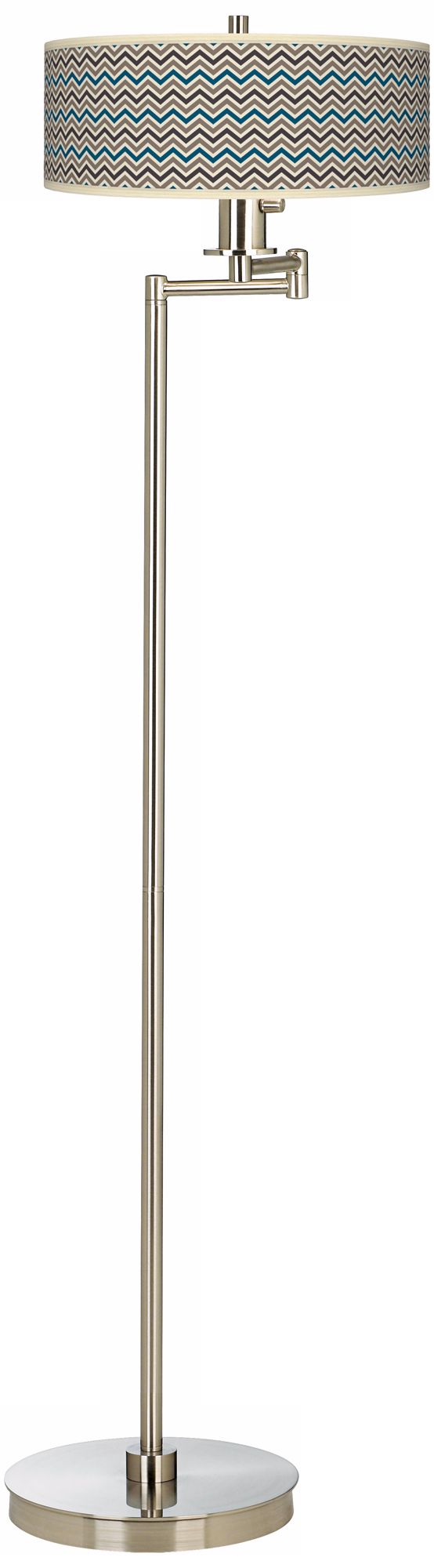 Zig Zag Energy Efficient Swing Arm Floor Lamp