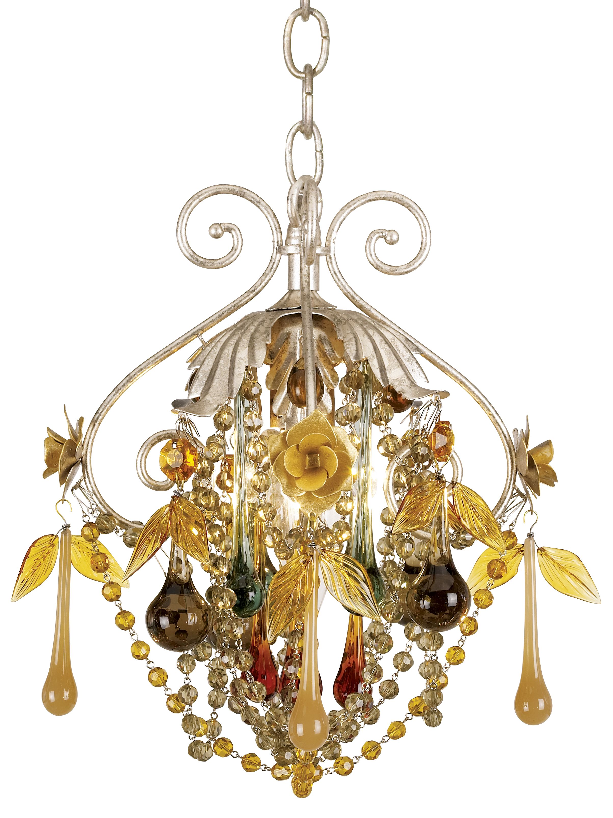 Autumn Mist Crystal Pendant Chandelier