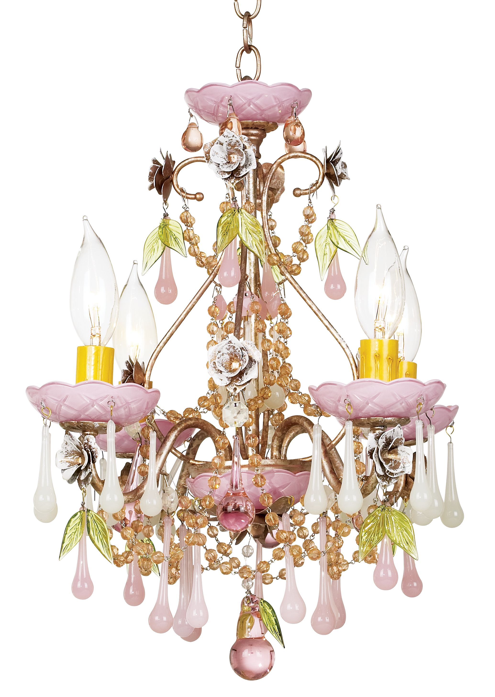 Schonbek Opal Rose 13" Wide Crystal Chandelier