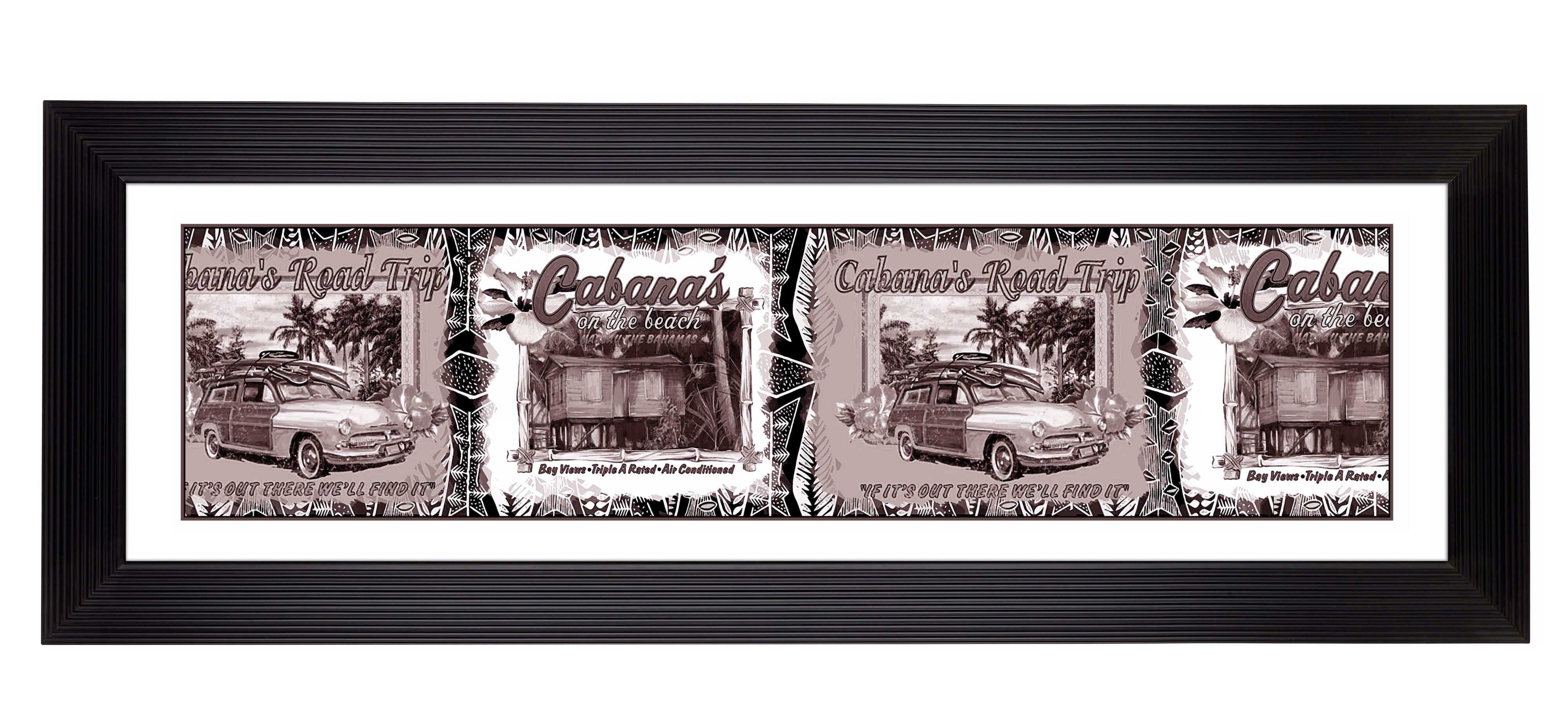 Giclee Tropical Road Trip Vintage 52 1/8" Wide Wall Art