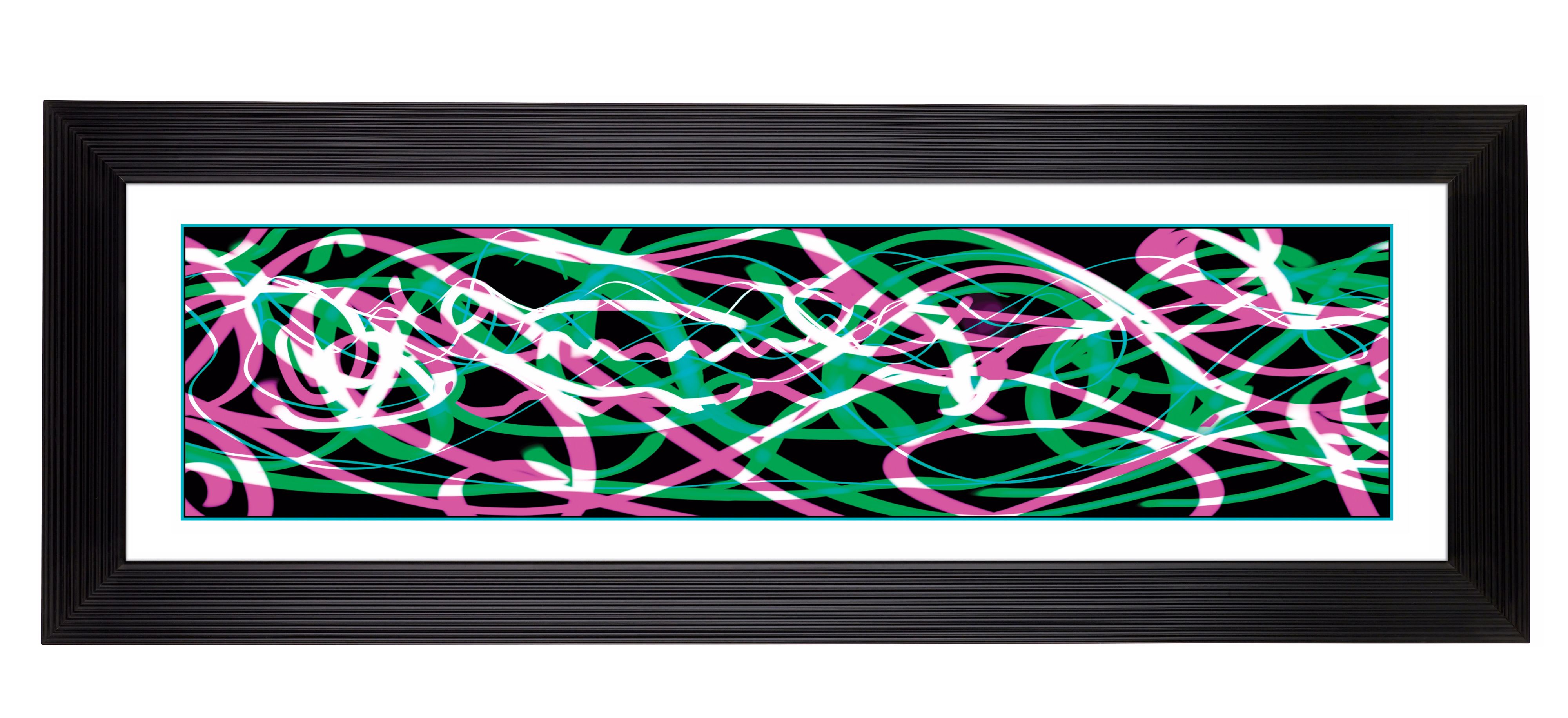 Giclee Electric Ribbons Pink 52 18 Wide Wall Art 13247 80277