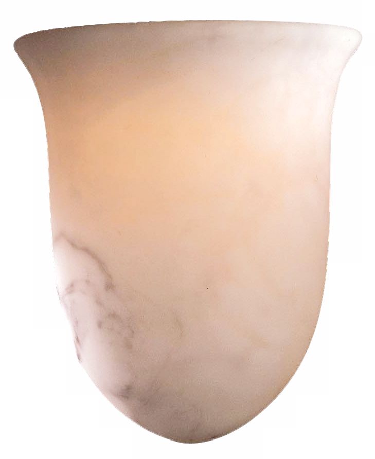 Alabaster Dust Glass 10 3/4" High Wall Sconce