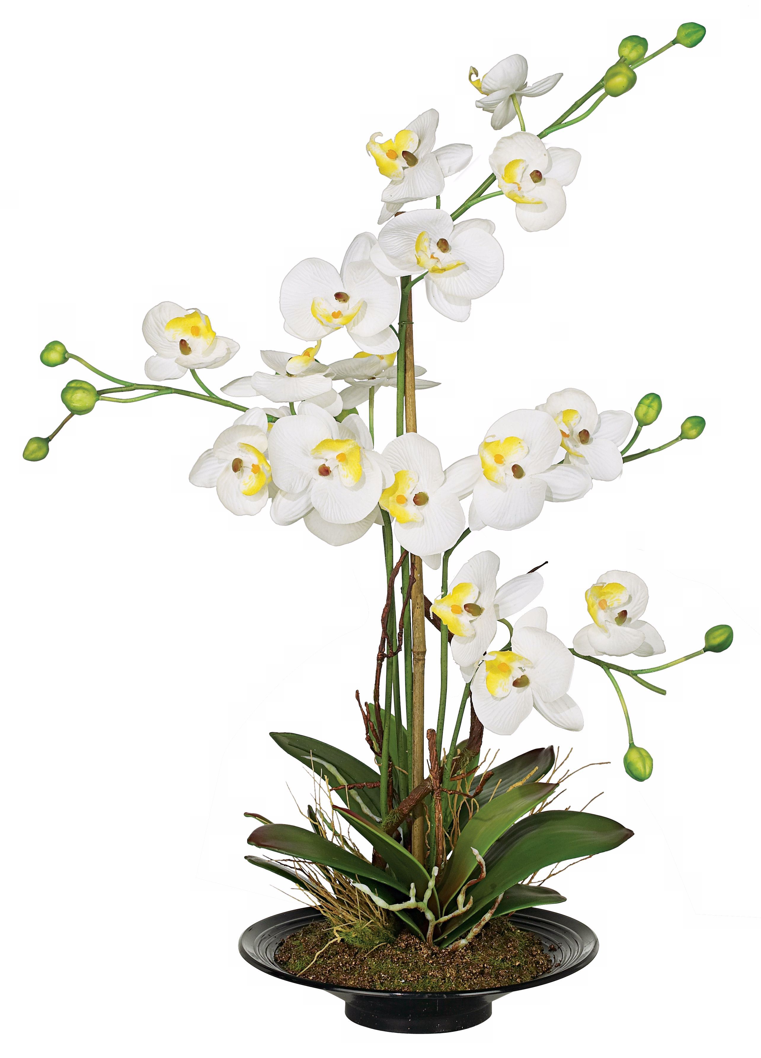 White and Yellow Faux Flowers for Spring!