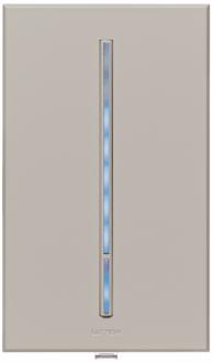 Lutron Vierti 600 Watt Blue LED Multilocation Gray Dimmer 13703
