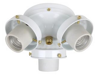 White Light Cap with Pull Chain Fan Light 13764