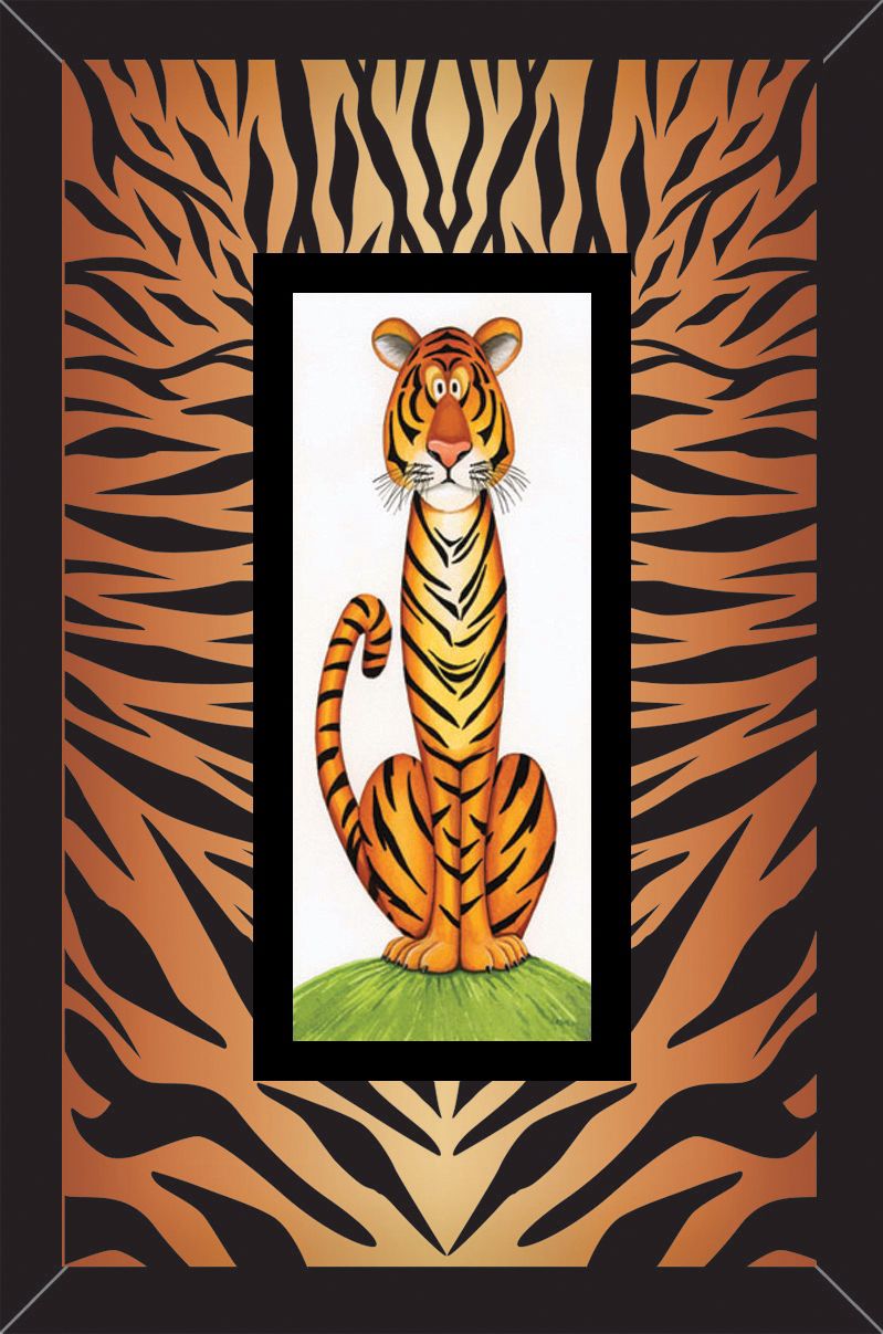 Jungle Cats II 15 3/4" High Wall Art