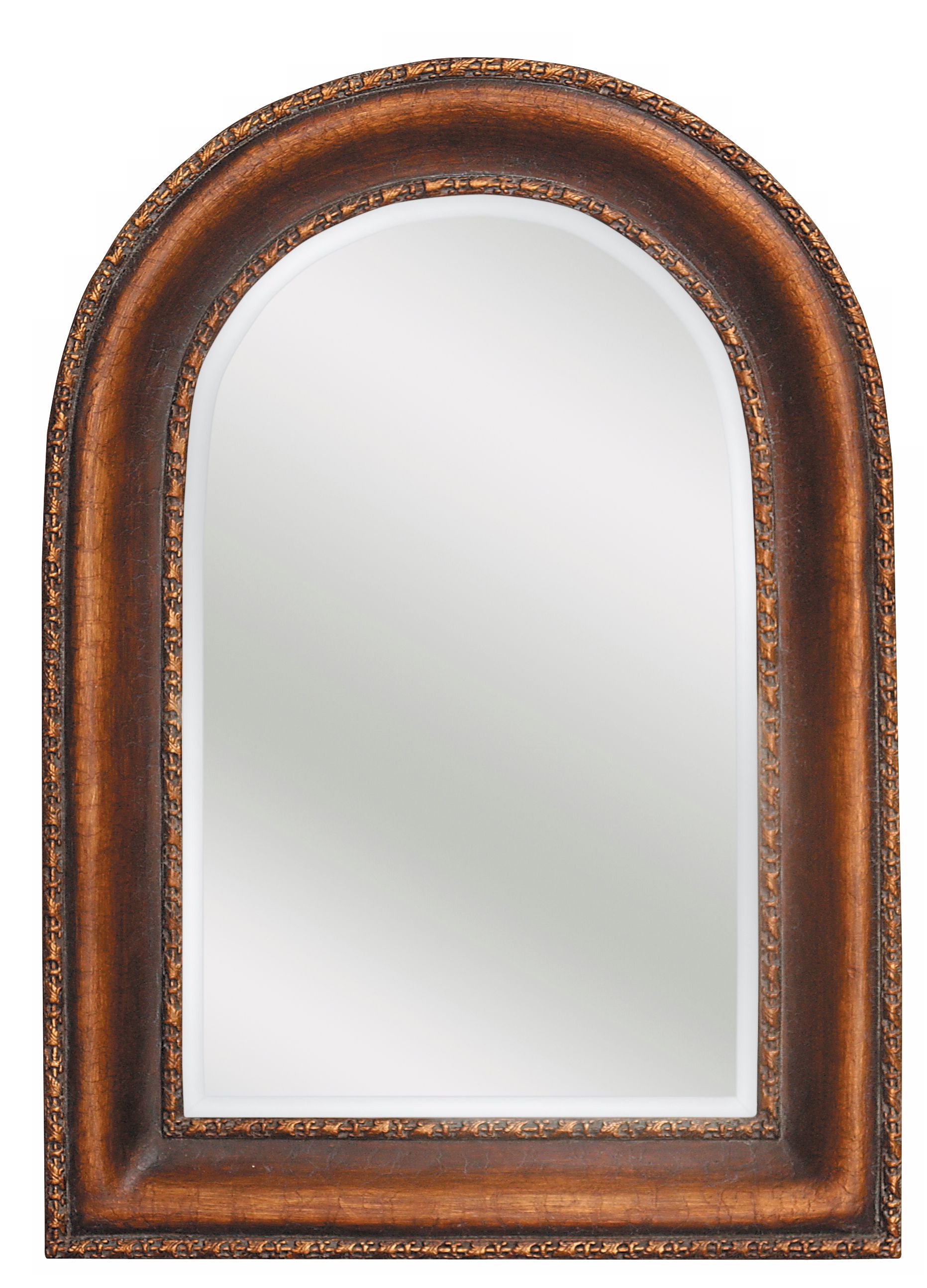Uttermost Erica Arch Top Bronze Finish 42" High Wall Mirror