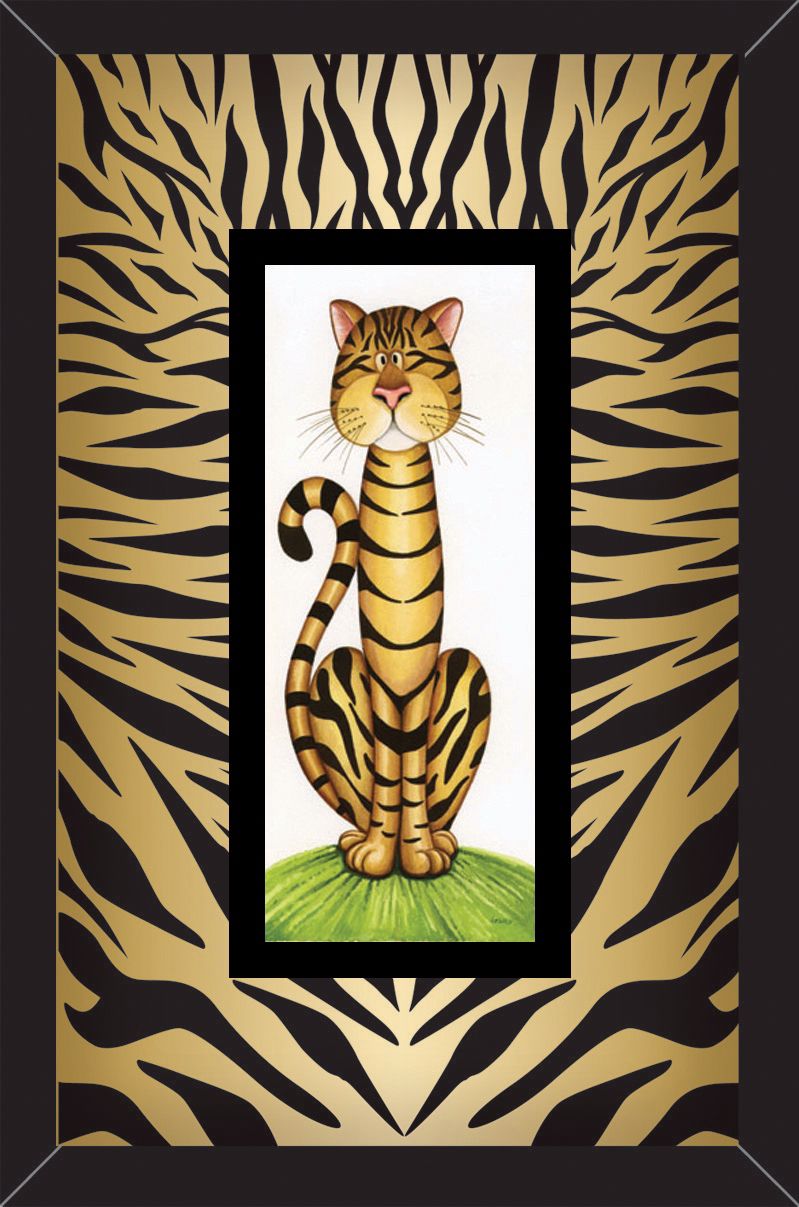 Jungle Cats III 15 3/4" High Wall Art