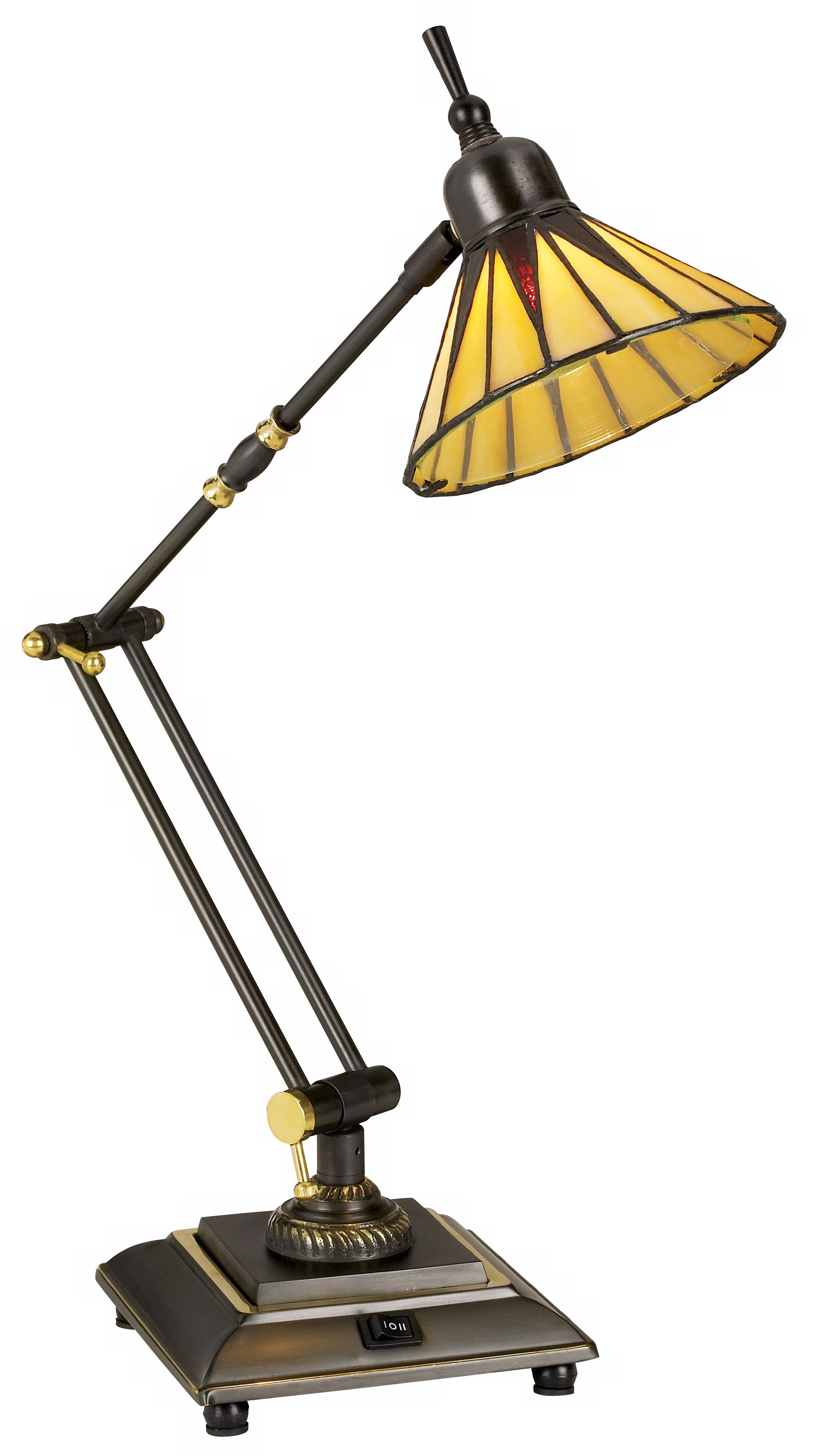 Gotham Tiffany Style Downbridge Desk Lamp