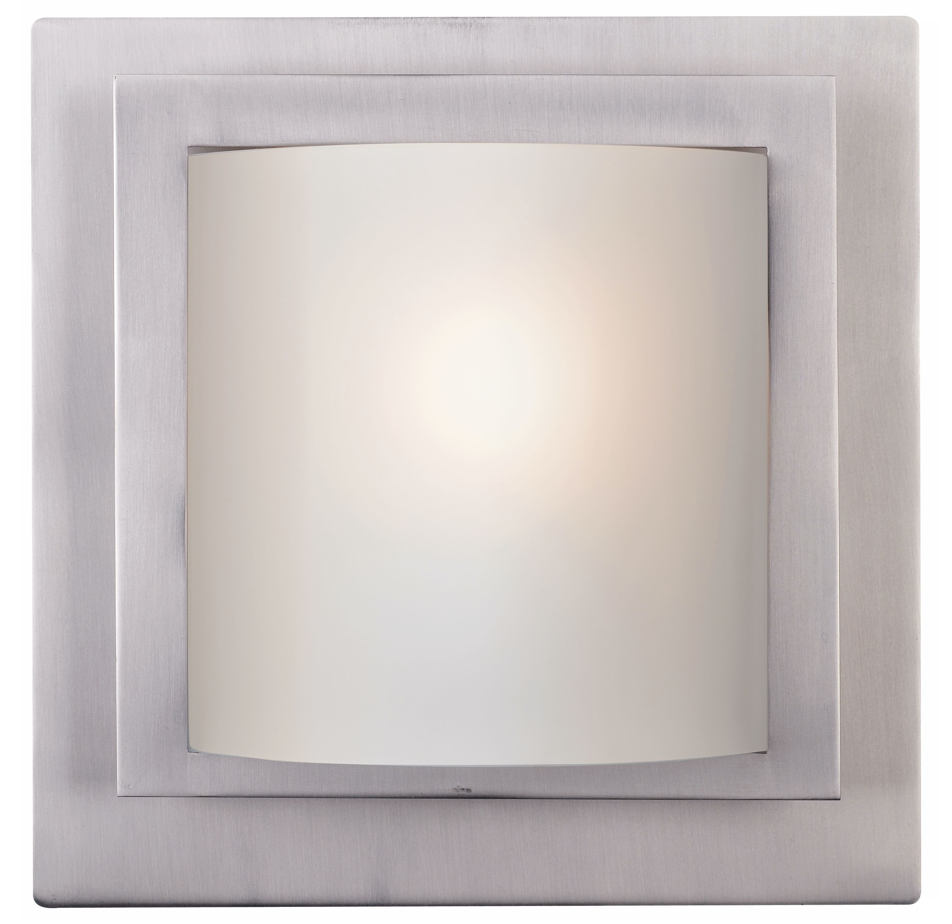 Contemporary Brushed Steel 10" Wide Wall Sconce